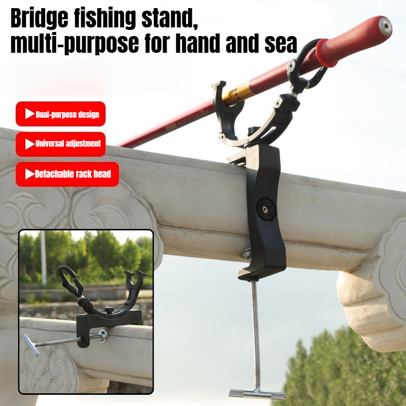 Fishing Rod Boat - 360 ° Drehbarer, verstellbarer, robuster Rutenhalter,