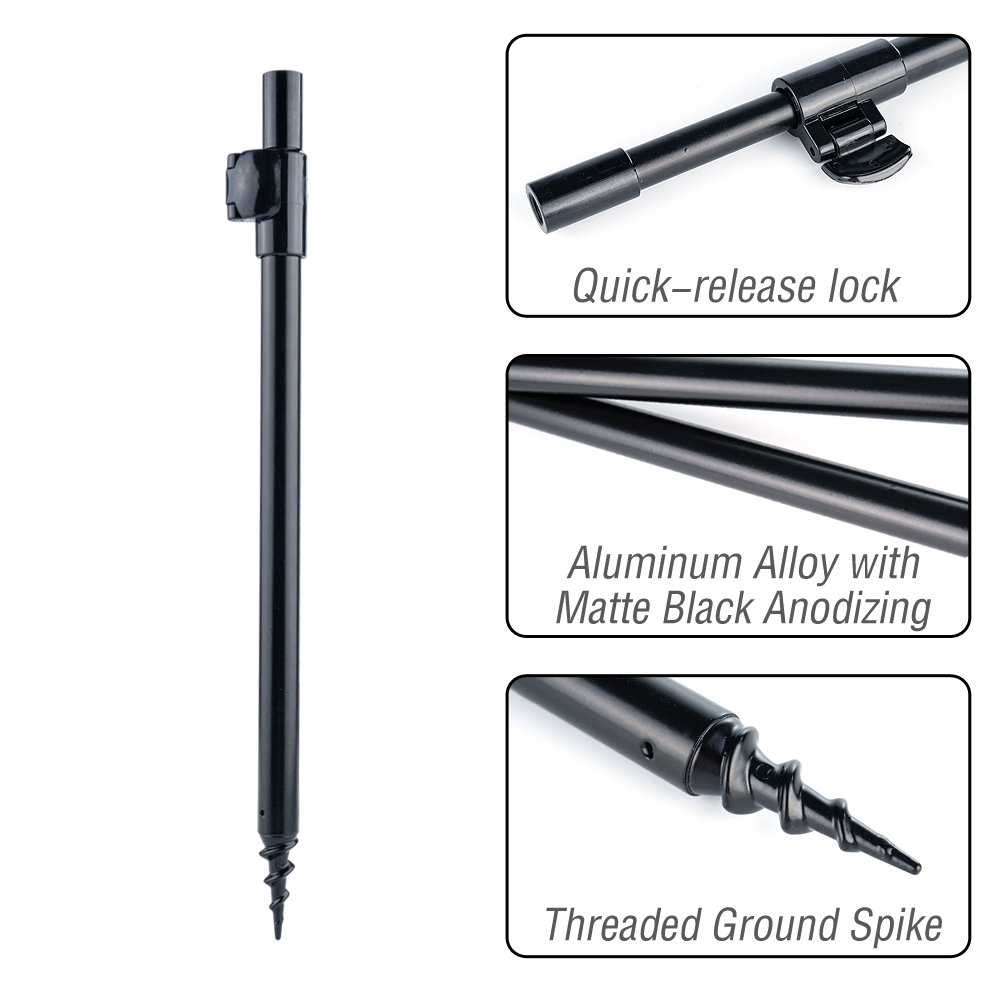 Teleskop-Angelrutenhalter aus  – Fishing Rod Casting Bewertung und Preis
